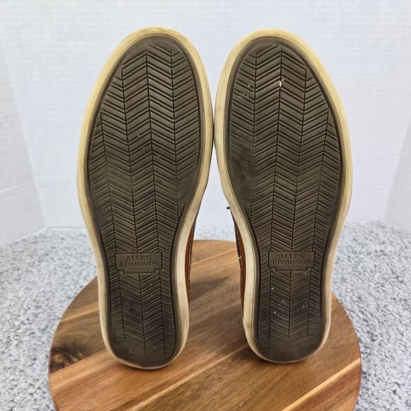 Allen Edmodns Porter Black Leather Lace Up Casual Daily Sneakers Mens 11.5 D - Picture 9 of 15